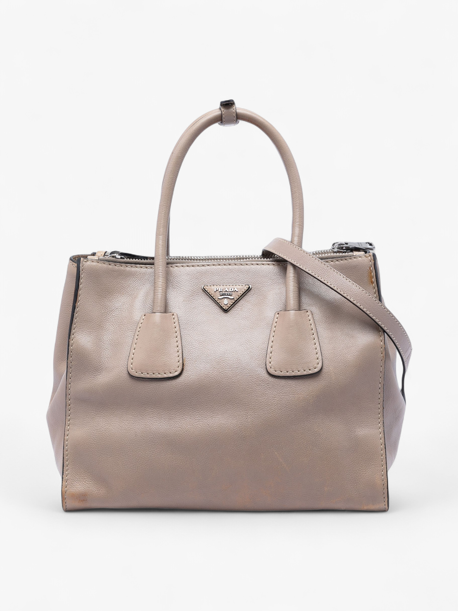 Prada Glace Calf Twin Pocket Double Handle Satchel – ReLuxe Room