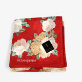 Yves Saint Laurent red floral scarf - ReLuxe Room