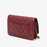 Chanel CC Quilted Caviar Wallet on Chain