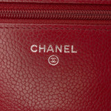 Chanel CC Quilted Caviar Wallet on Chain