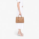 Prada Large Saffiano Lux Galleria Double Zip