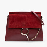 Chloé Medium Calfskin and Suede Faye Crossbody