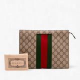 Gucci GG Supreme Web Clutch