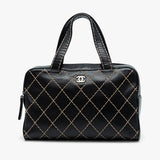 Chanel CC Lambskin Wild Stitch Handbag
