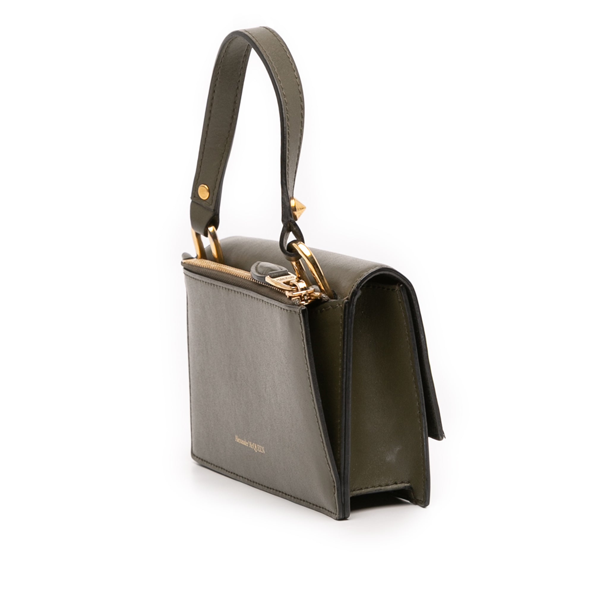 Alexander McQueen Mini Leather Skull Lock Top Handle Bag – ReLuxe Room