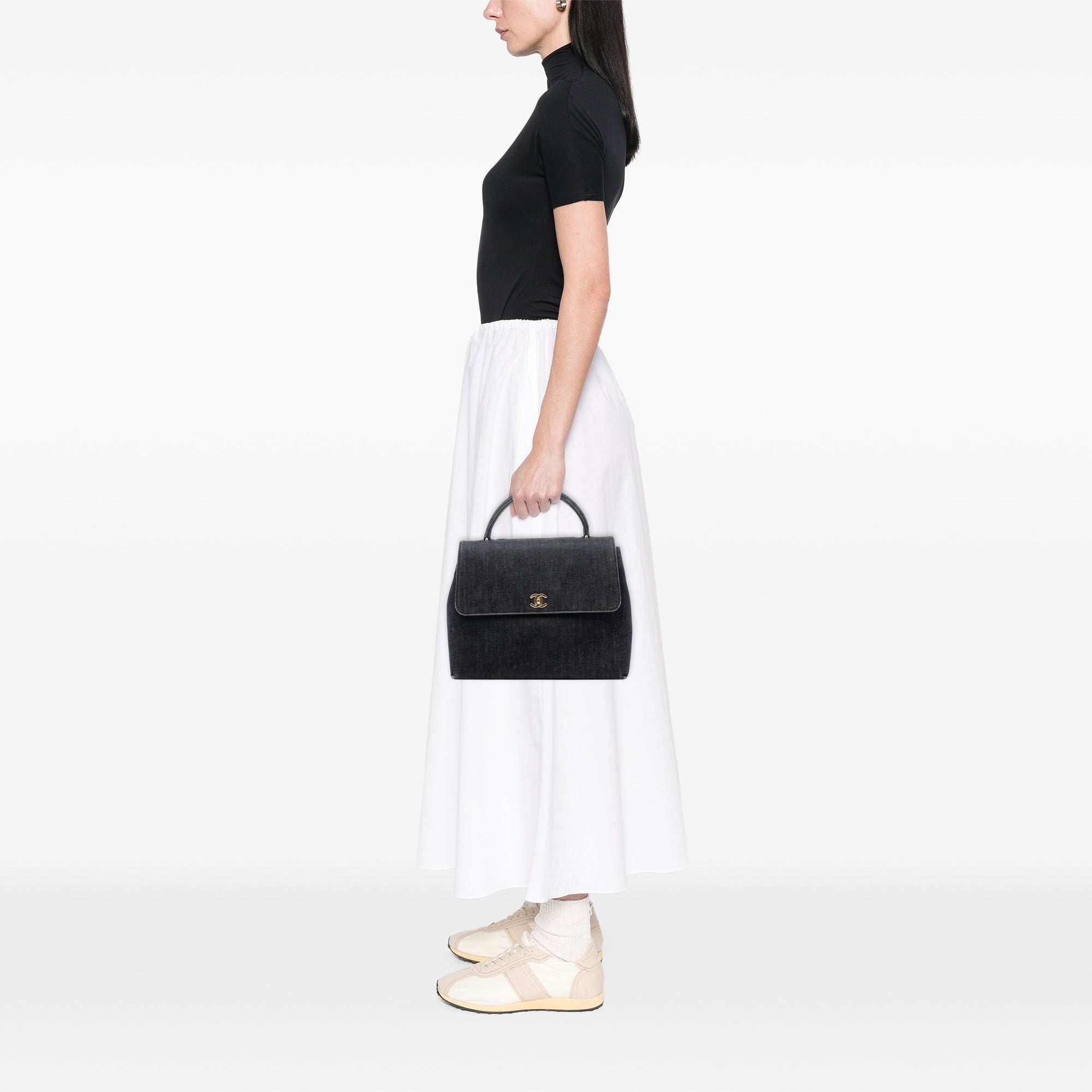 Chanel CC Denim Kelly Top Handle Bag – ReLuxe Room