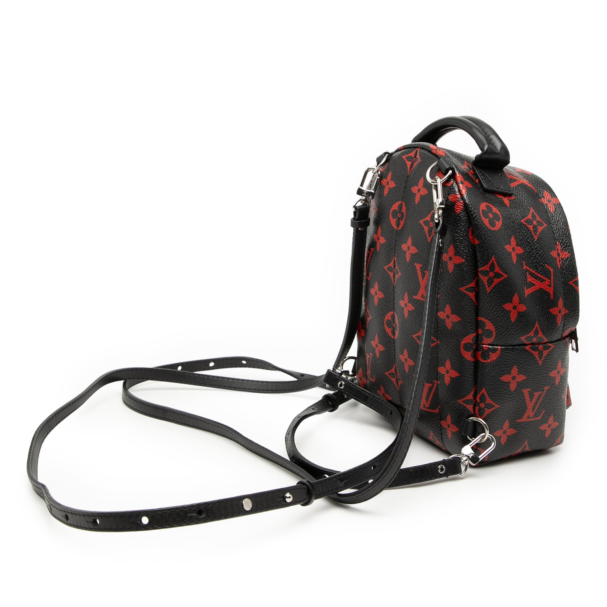 louis vuitton black and red backpack Palm Springs Mini in as supple as it is resistant Mini Backpack Louis Vuitton Backpack