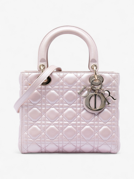 Dior Medium Pearlescent Lambskin Cannage Lady Dior – ReLuxe Room