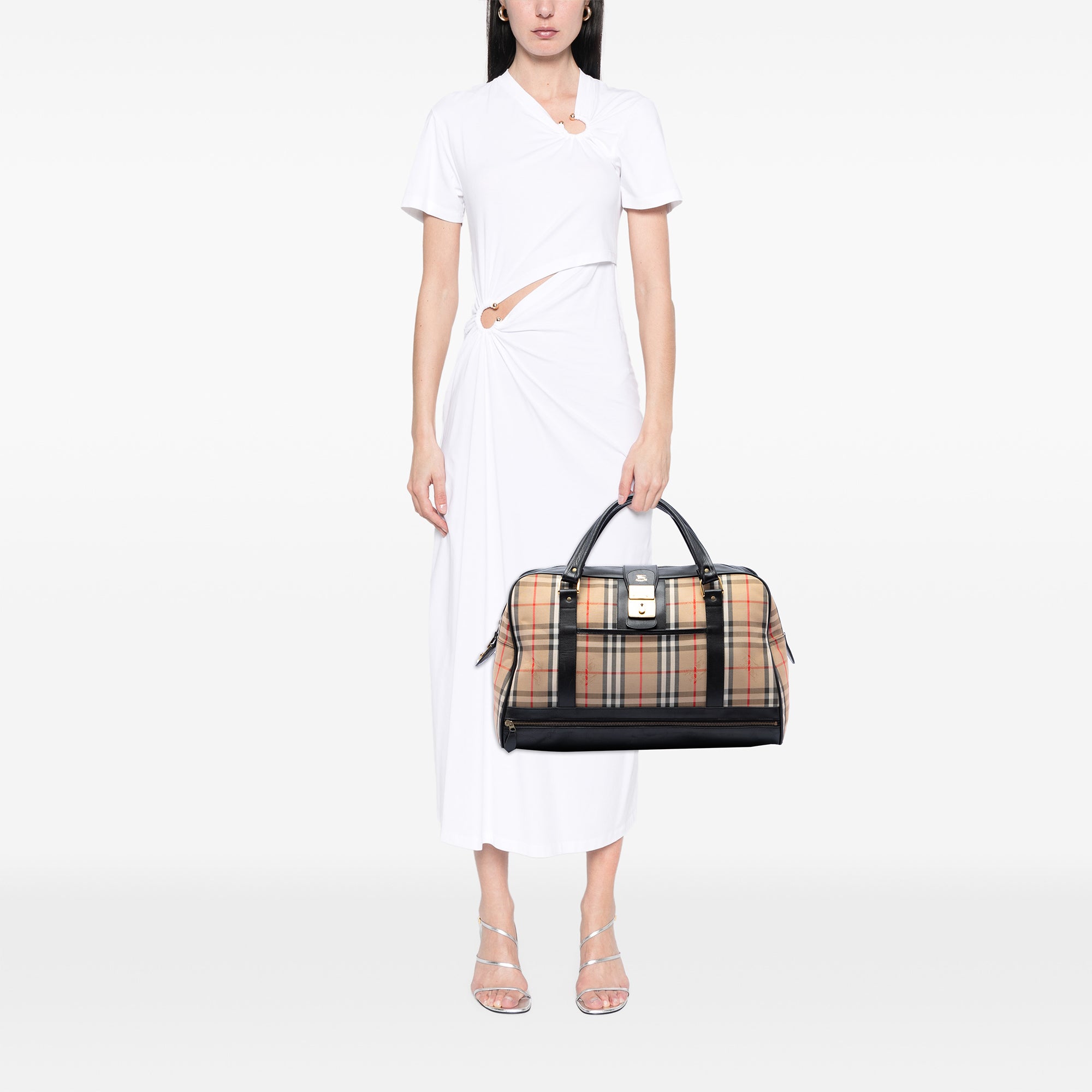 Burberry Haymarket Check Canvas Travel Bag – ReLuxe Room