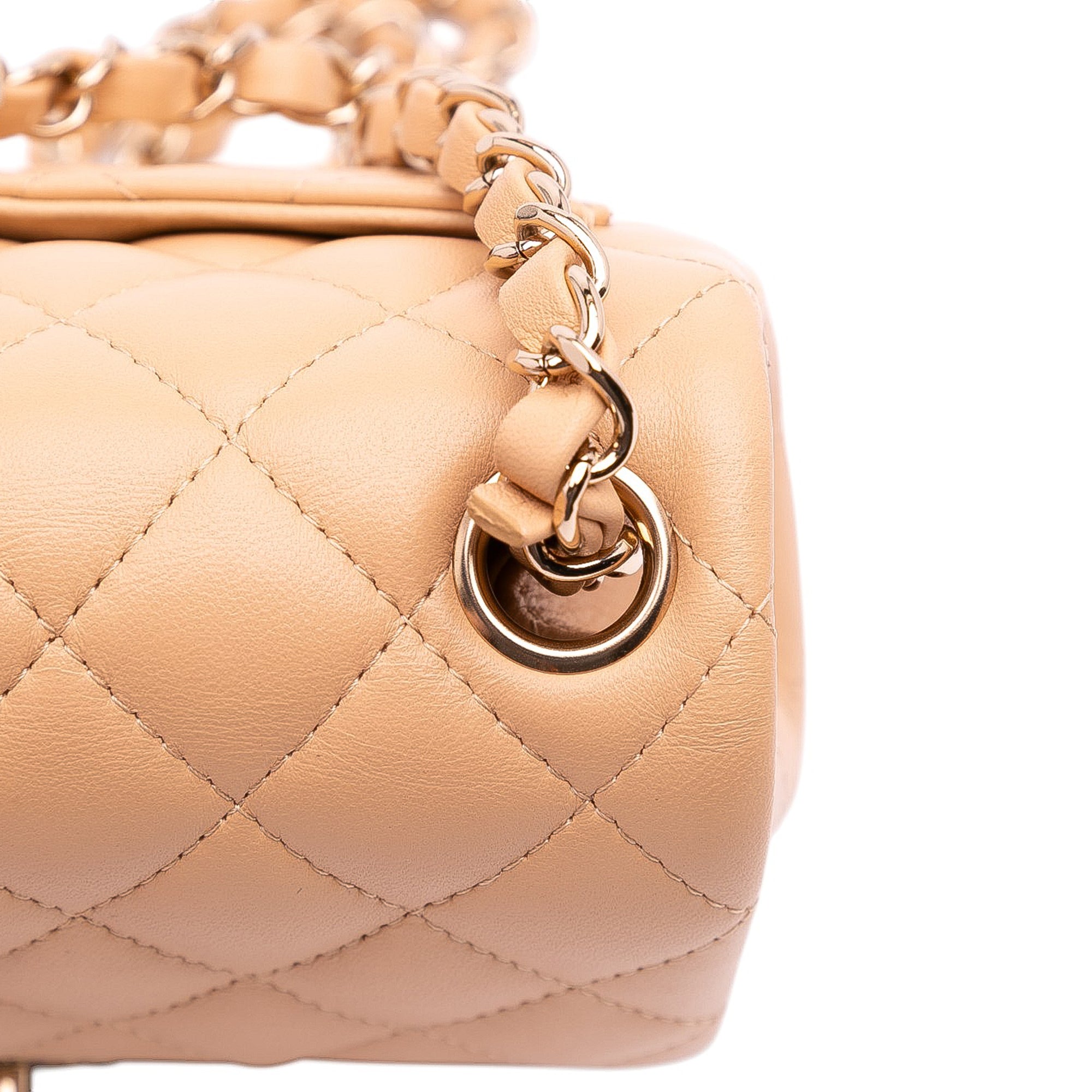 Chanel Mini Square Classic Lambskin Single Flap