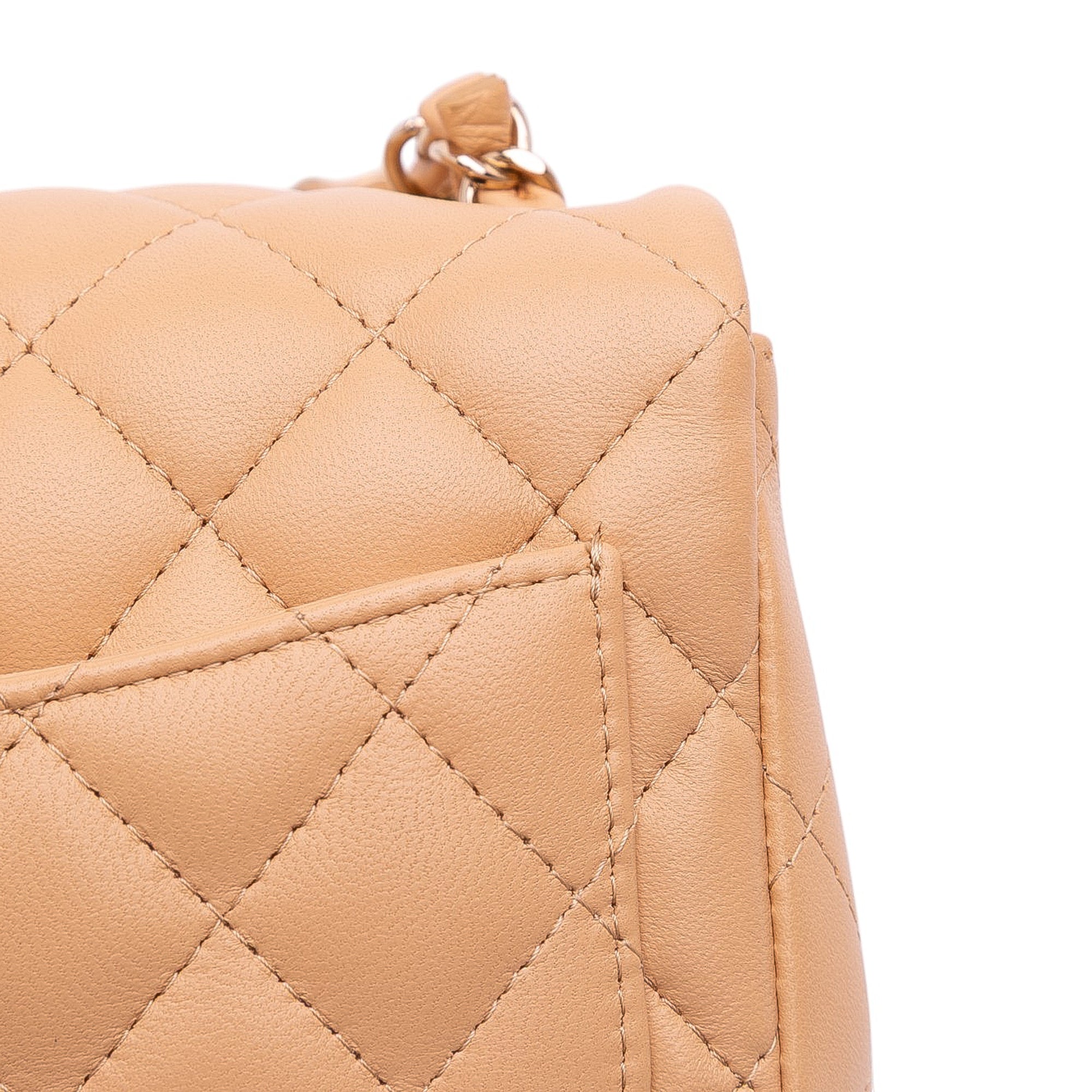 Chanel Mini Square Classic Lambskin Single Flap