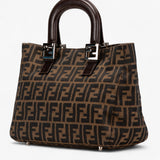 Fendi Small Zucca Canvas Twins Tote