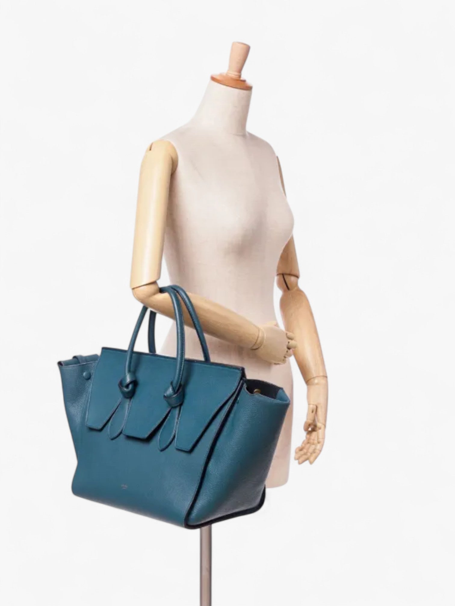 Céline Small Leather Tie Tote