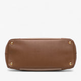Prada Medium Brown Bicolor Saffiano Lux Galleria