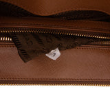 Prada Medium Brown Bicolor Saffiano Lux Galleria