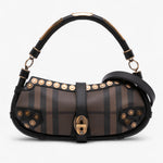 Burberry Smoke Check Studded Coated Canvas Cadet