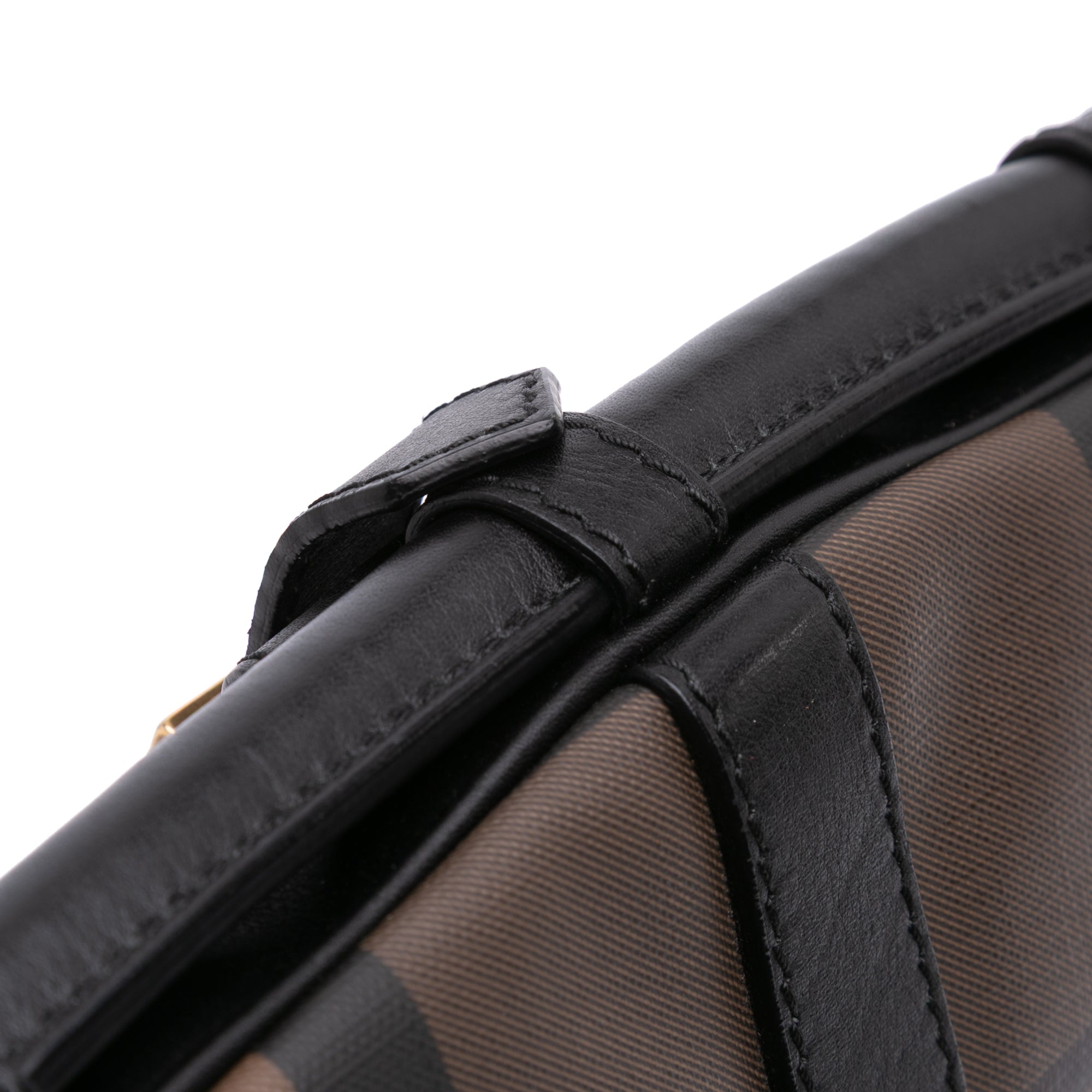 Burberry Smoke Check Studded Coated Canvas Cadet