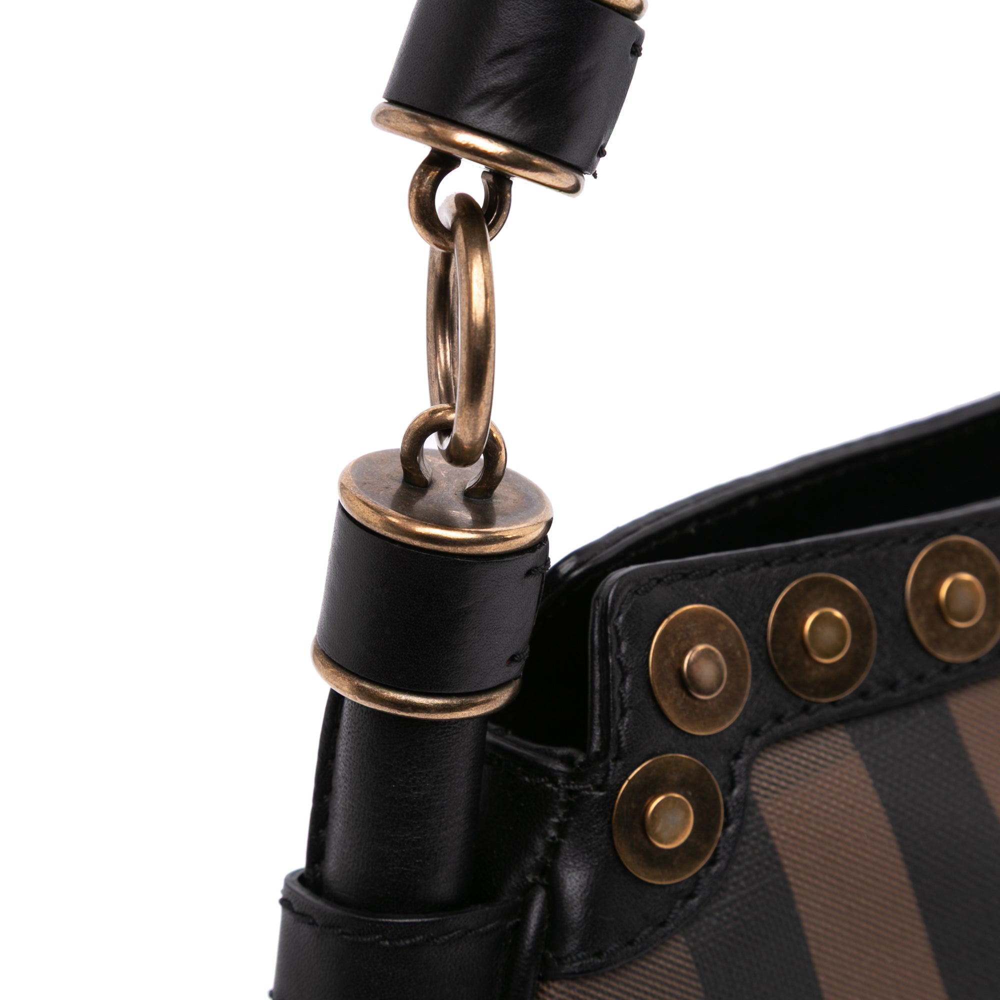 Burberry Smoke Check Studded Coated Canvas Cadet