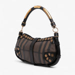 Burberry Smoke Check Studded Coated Canvas Cadet