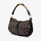 Burberry Smoke Check Studded Coated Canvas Cadet