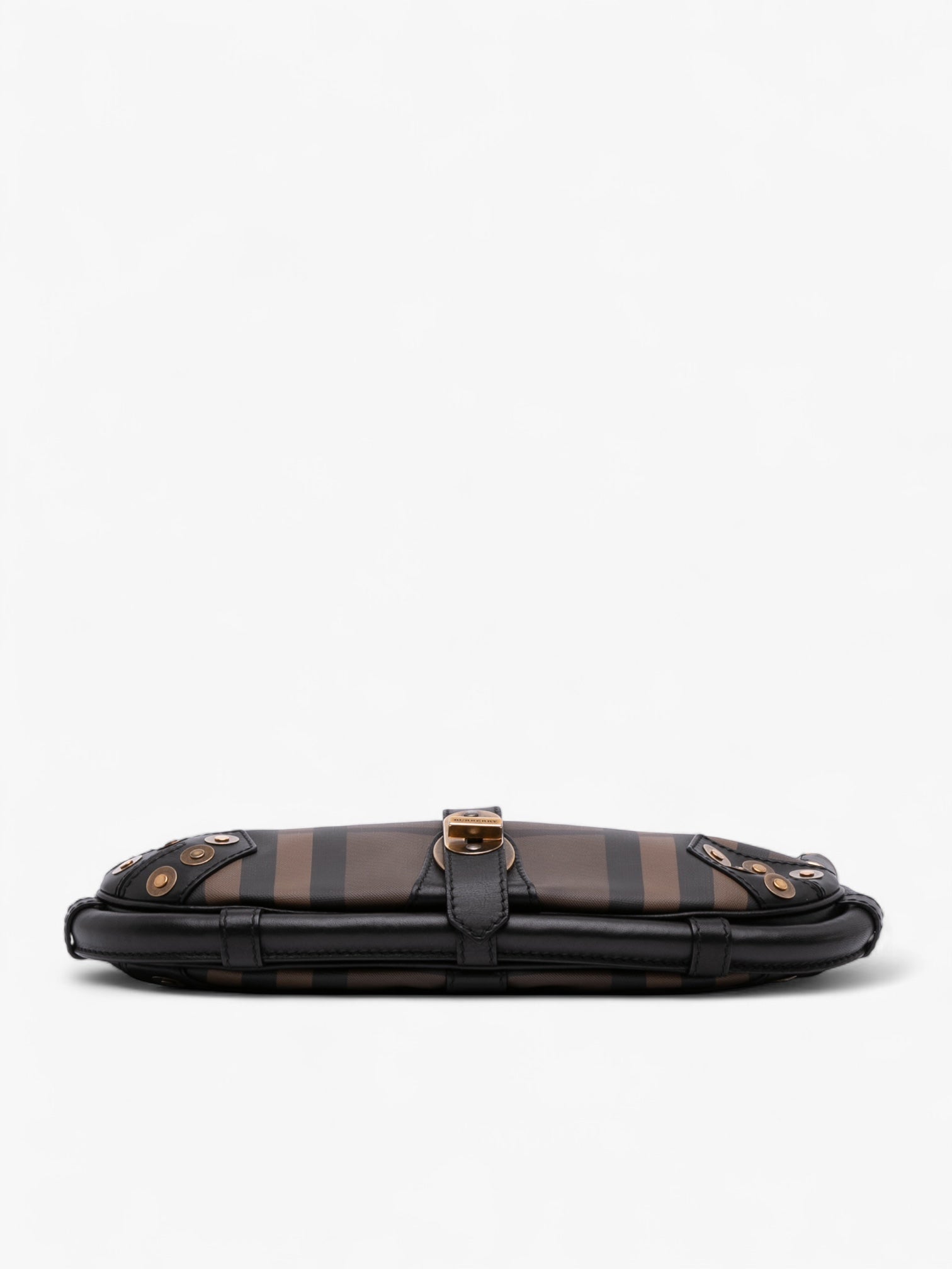 Burberry Smoke Check Studded Coated Canvas Cadet