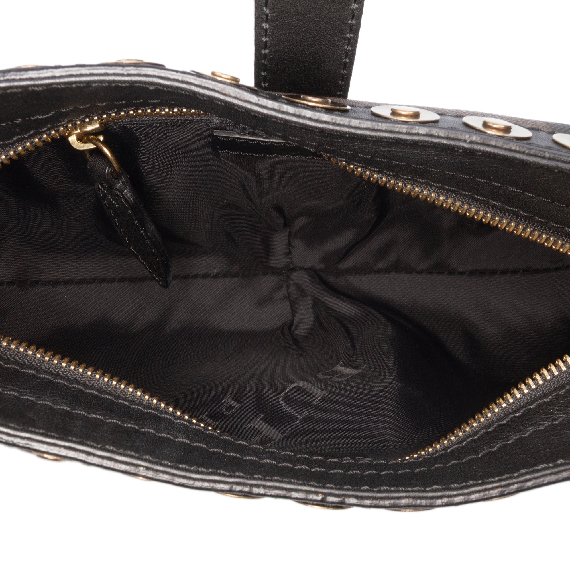 Burberry Smoke Check Studded Coated Canvas Cadet