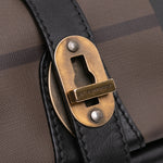 Burberry Smoke Check Studded Coated Canvas Cadet