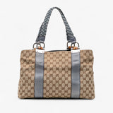 Gucci Medium GG Canvas Bamboo Libeccio Tote