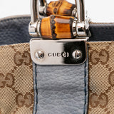 Gucci Medium GG Canvas Bamboo Libeccio Tote