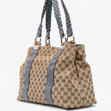 Gucci Medium GG Canvas Bamboo Libeccio Tote
