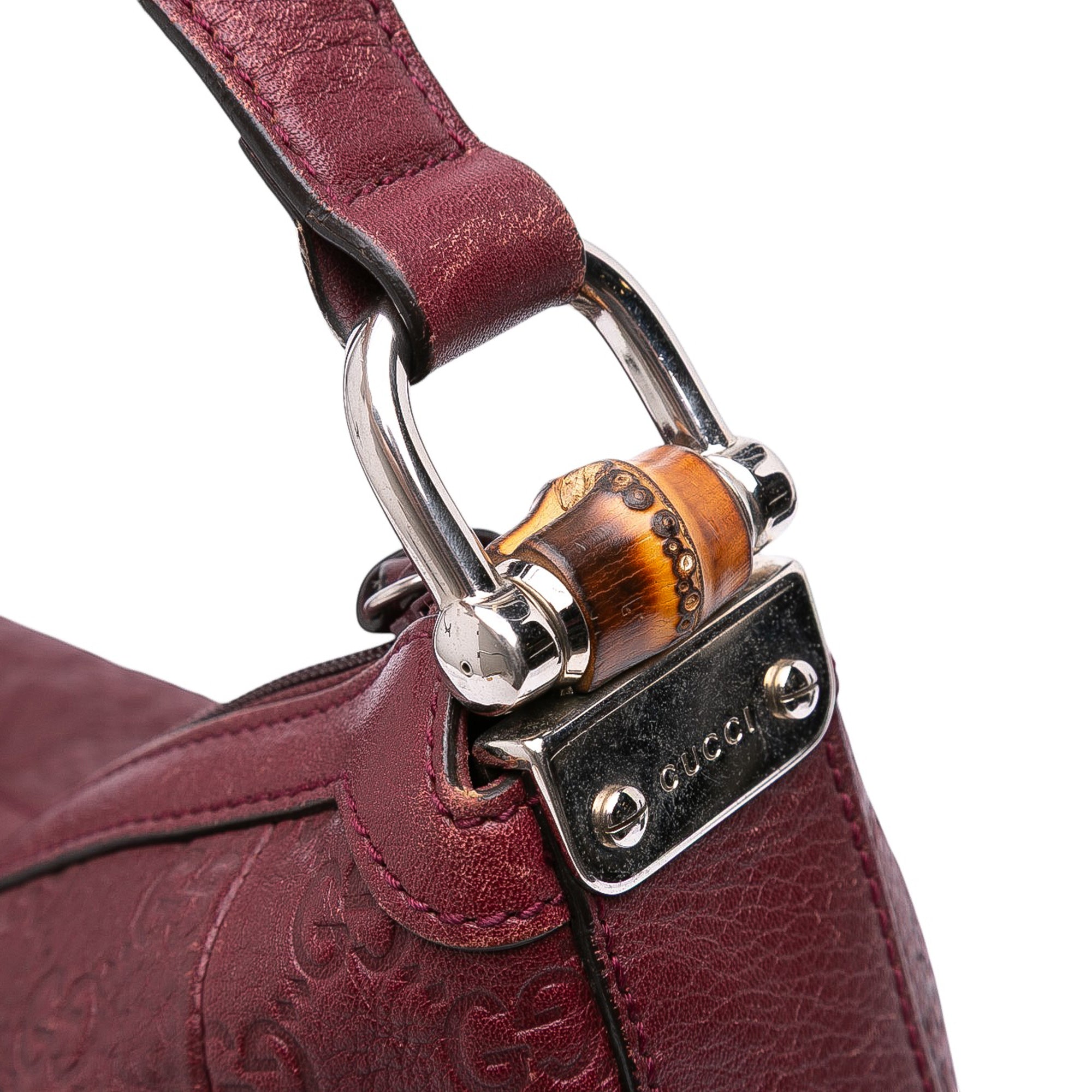 Gucci Guccissima Bamboo D Ring Hobo