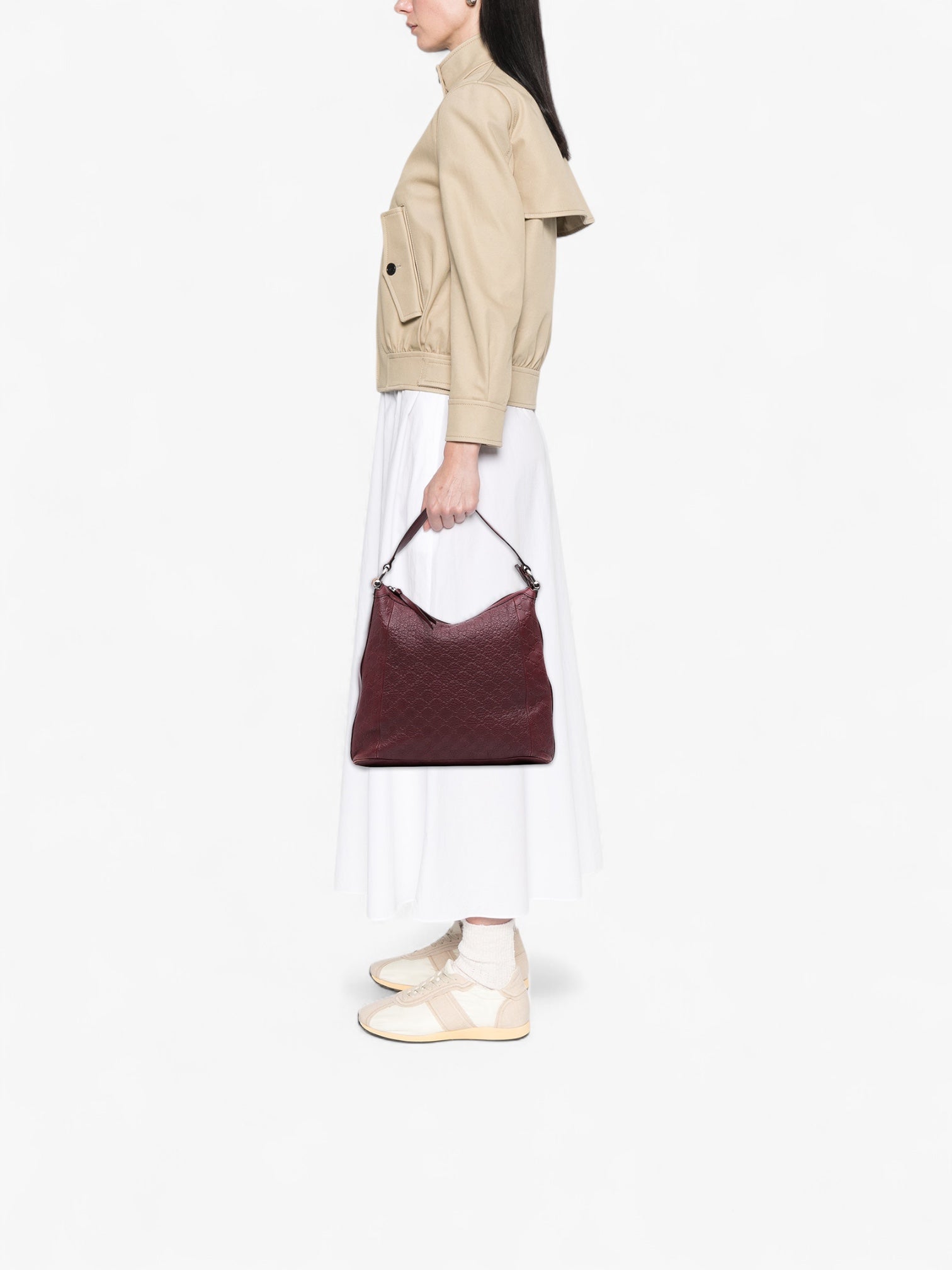 Gucci Guccissima Bamboo D Ring Hobo