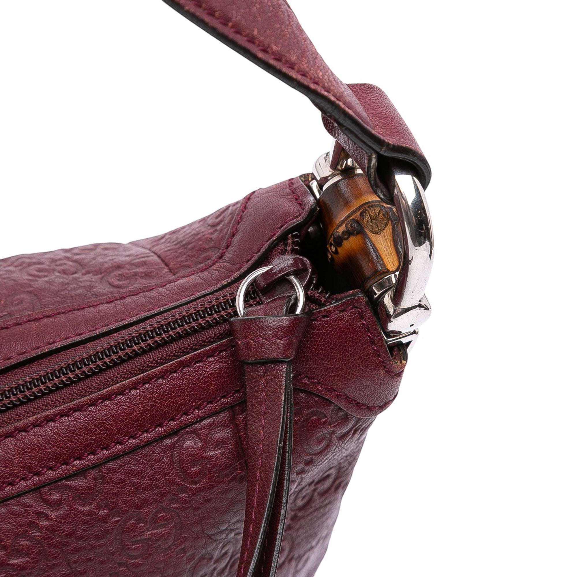 Gucci Guccissima Bamboo D Ring Hobo