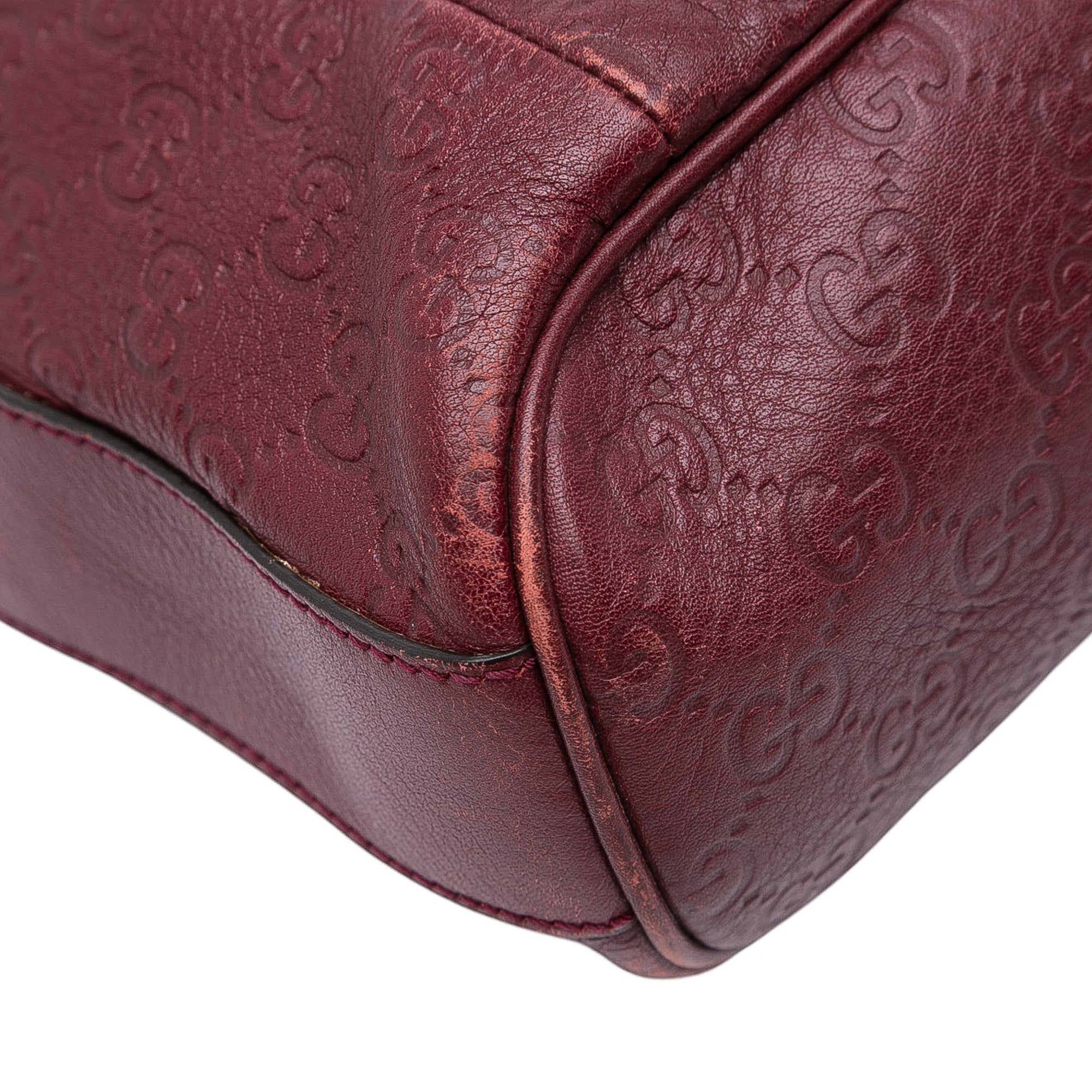 Gucci Guccissima Bamboo D Ring Hobo