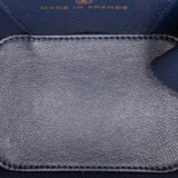 Small Lambskin Top Handle Vanity Bag