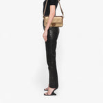 Fendi Zucca Embroidered Canvas Baguette