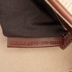 Fendi Zucca Embroidered Canvas Baguette