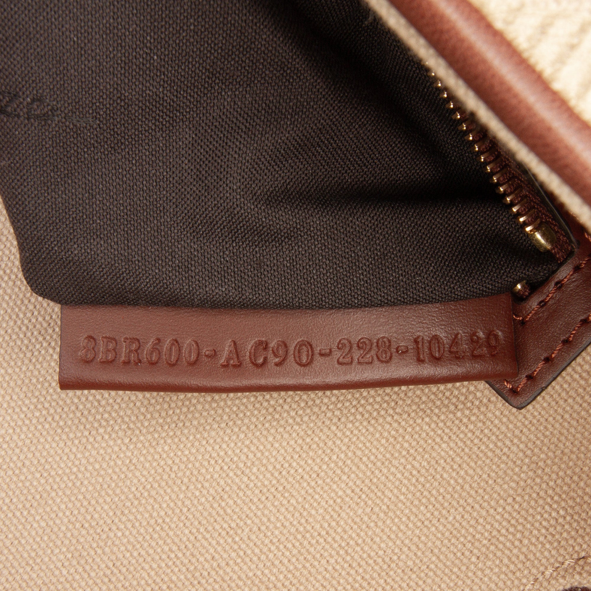 Fendi Zucca Embroidered Canvas Baguette