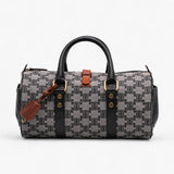 Celine Macadam Canvas Boston Bag