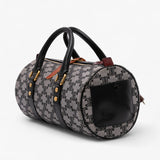 Celine Macadam Canvas Boston Bag