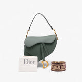 Dior Grained Calfskin Saddle Bag