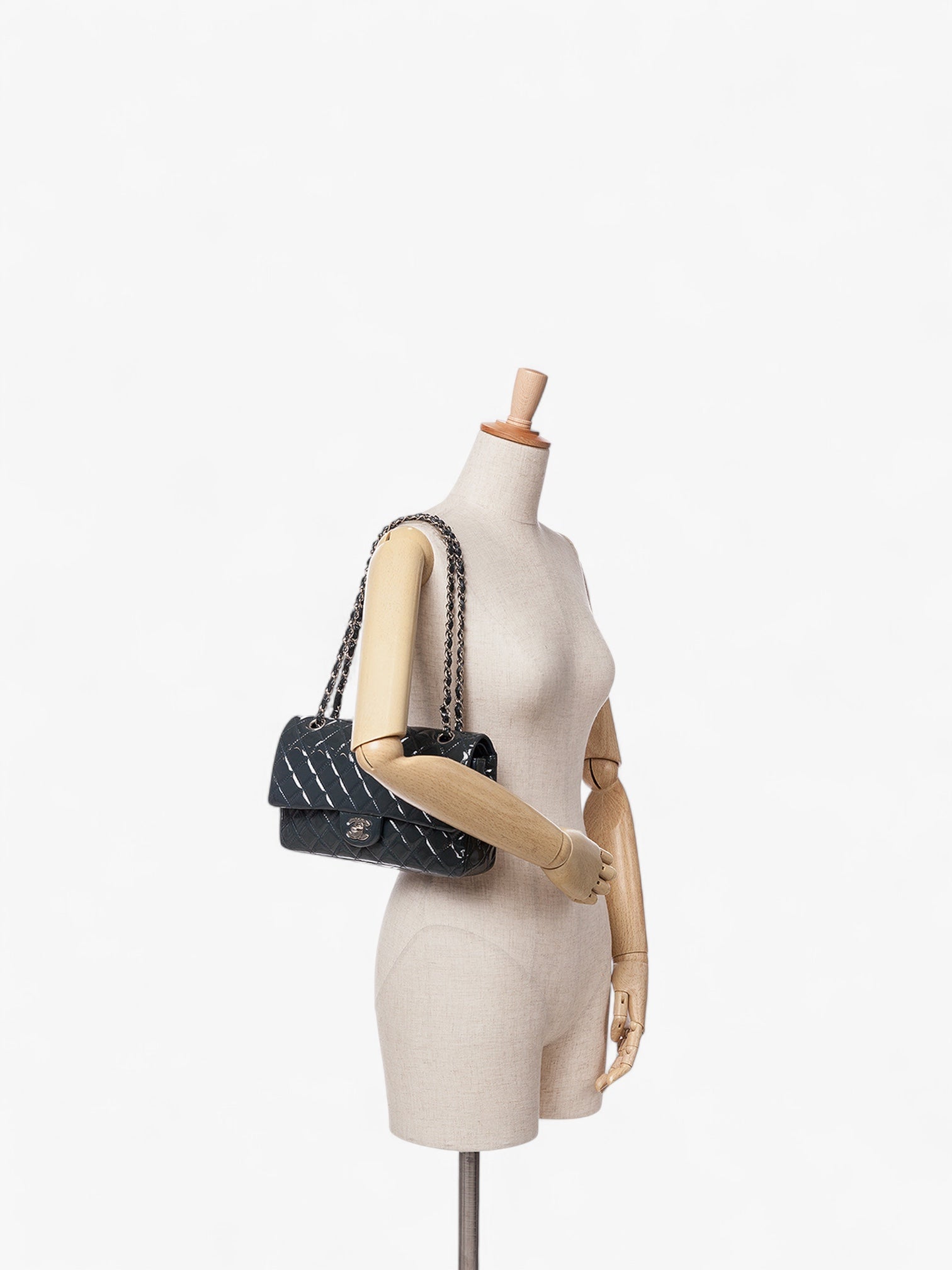 Chanel Medium Classic Patent Double Flap