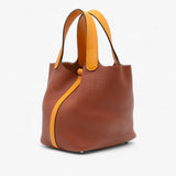 Hermès Bicolor Clemence and Swift Picotin Lock 18
