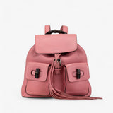Gucci Leather Bamboo Tassel Backpack