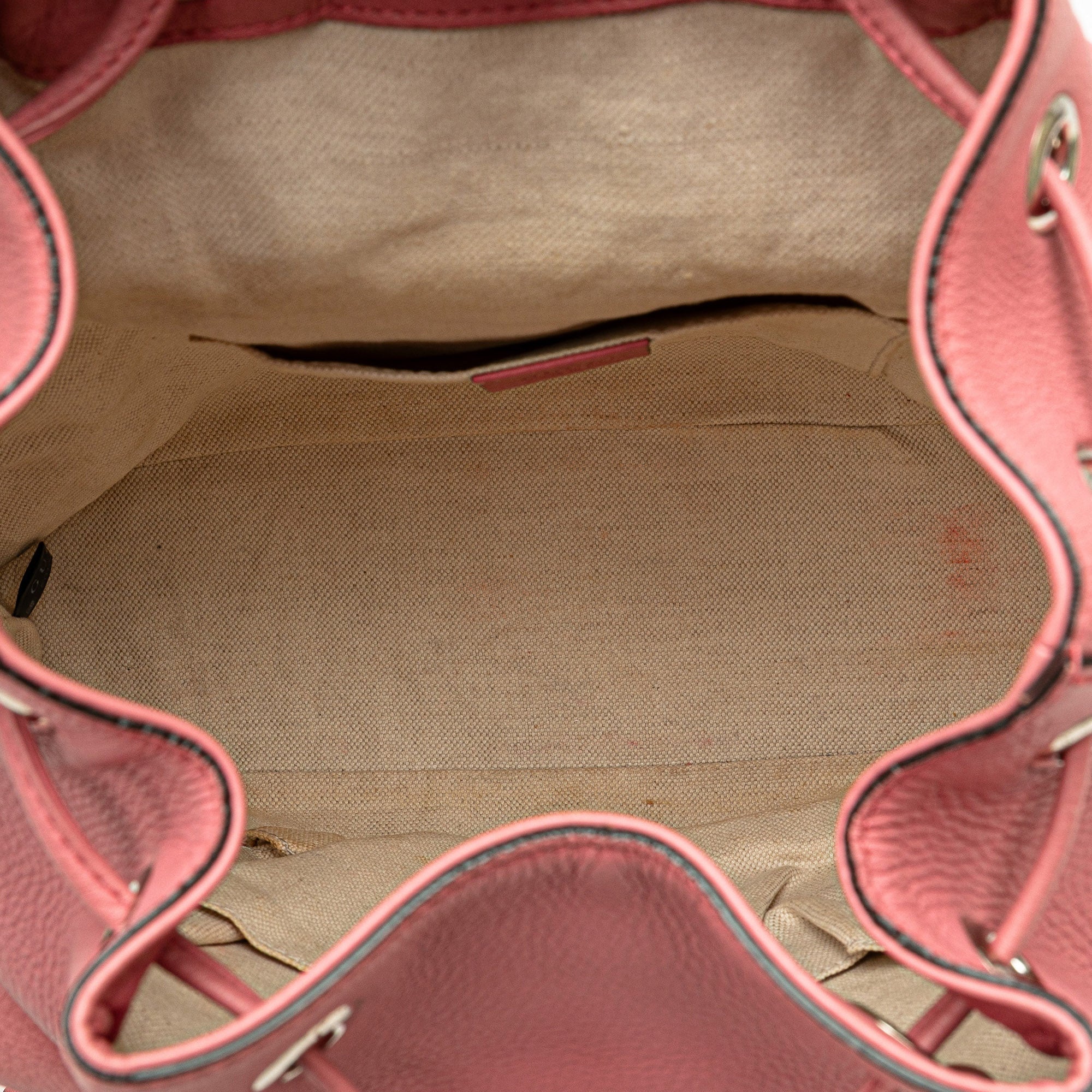 Gucci Leather Bamboo Tassel Backpack
