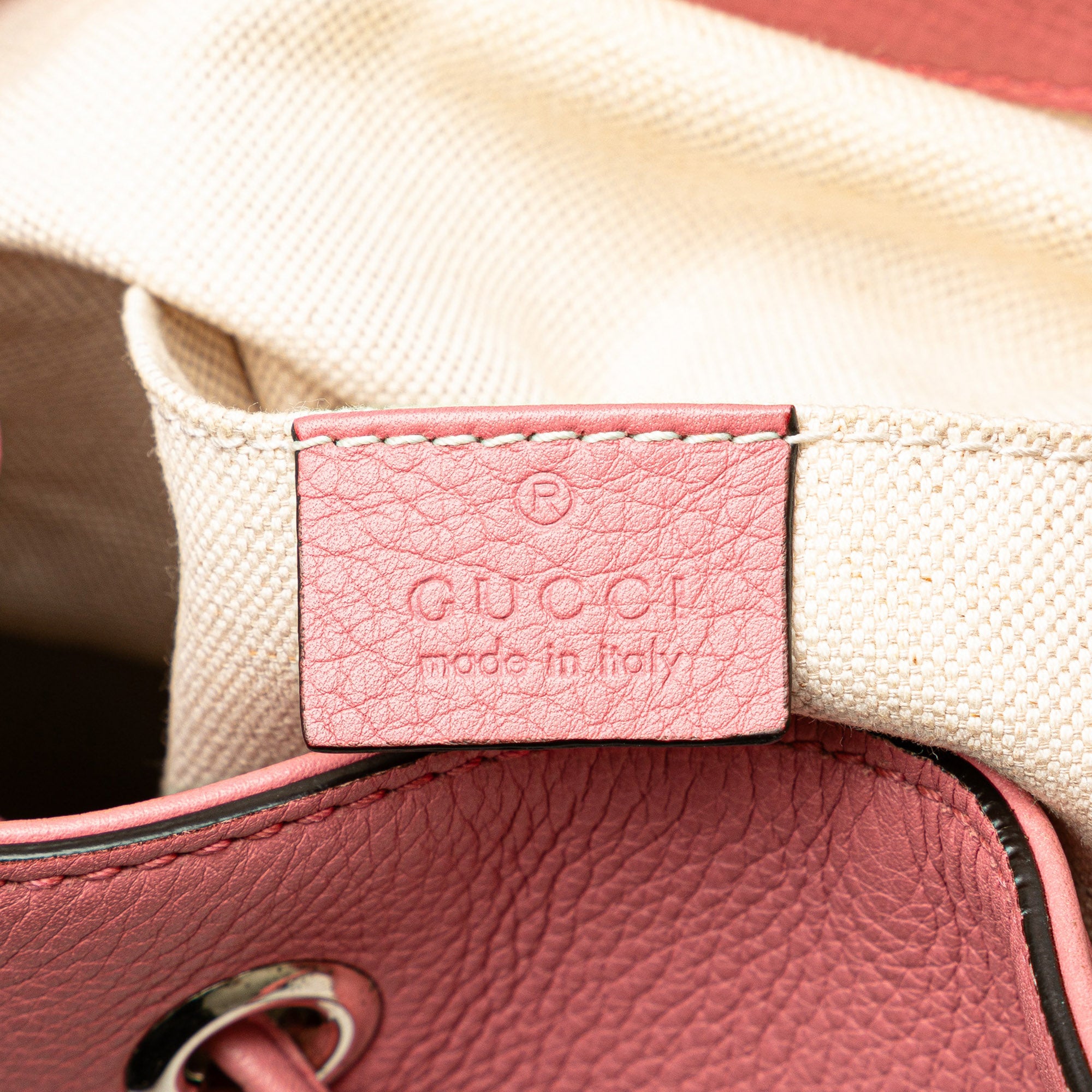 Gucci Leather Bamboo Tassel Backpack