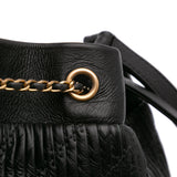 Chanel Medium Calfskin Coco Pleats Drawstring