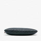 Saint Laurent Leather Chevron Monogram clutch