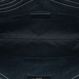 Saint Laurent Leather Chevron Monogram clutch