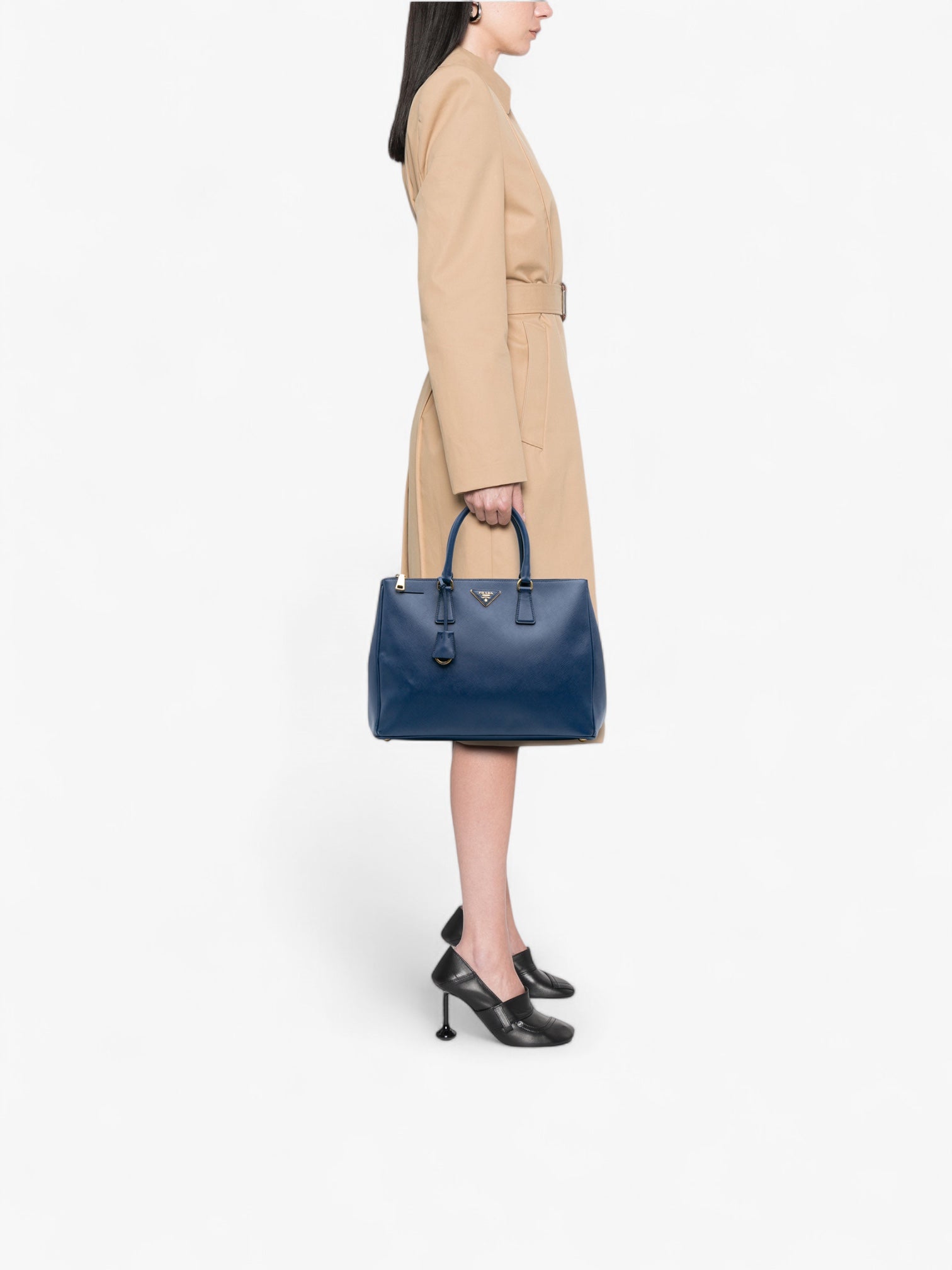 Prada Large Saffiano Lux Galleria Double Zip